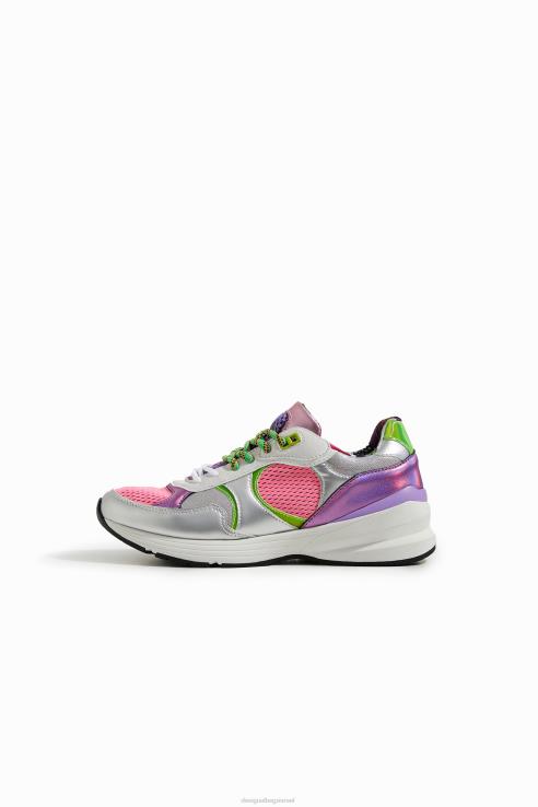 הַנעָלָה il Desigual נשים M. נעלי ספורט ניאון של Christian lacroix 428JD1515